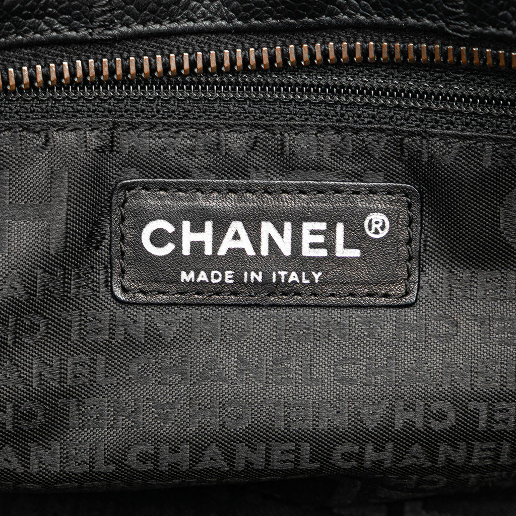Chanel Choco Bar Caviar Shoulder Bag