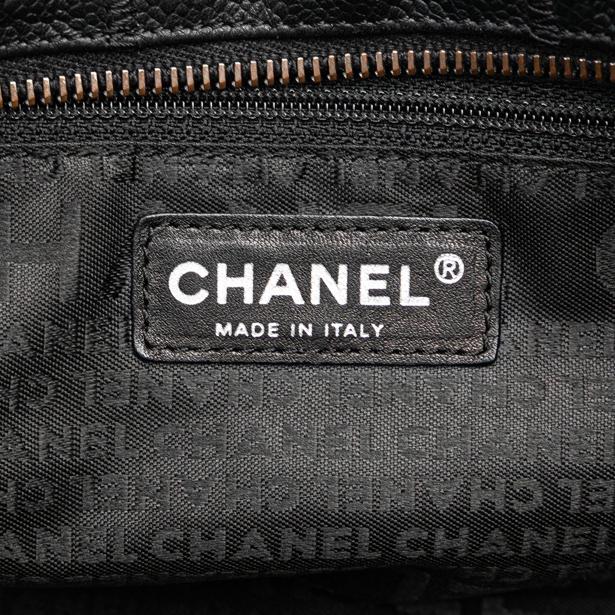 Chanel Choco Bar Caviar Shoulder Bag