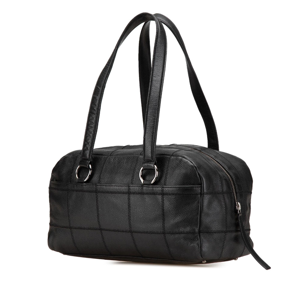 Chanel Choco Bar Caviar Shoulder Bag