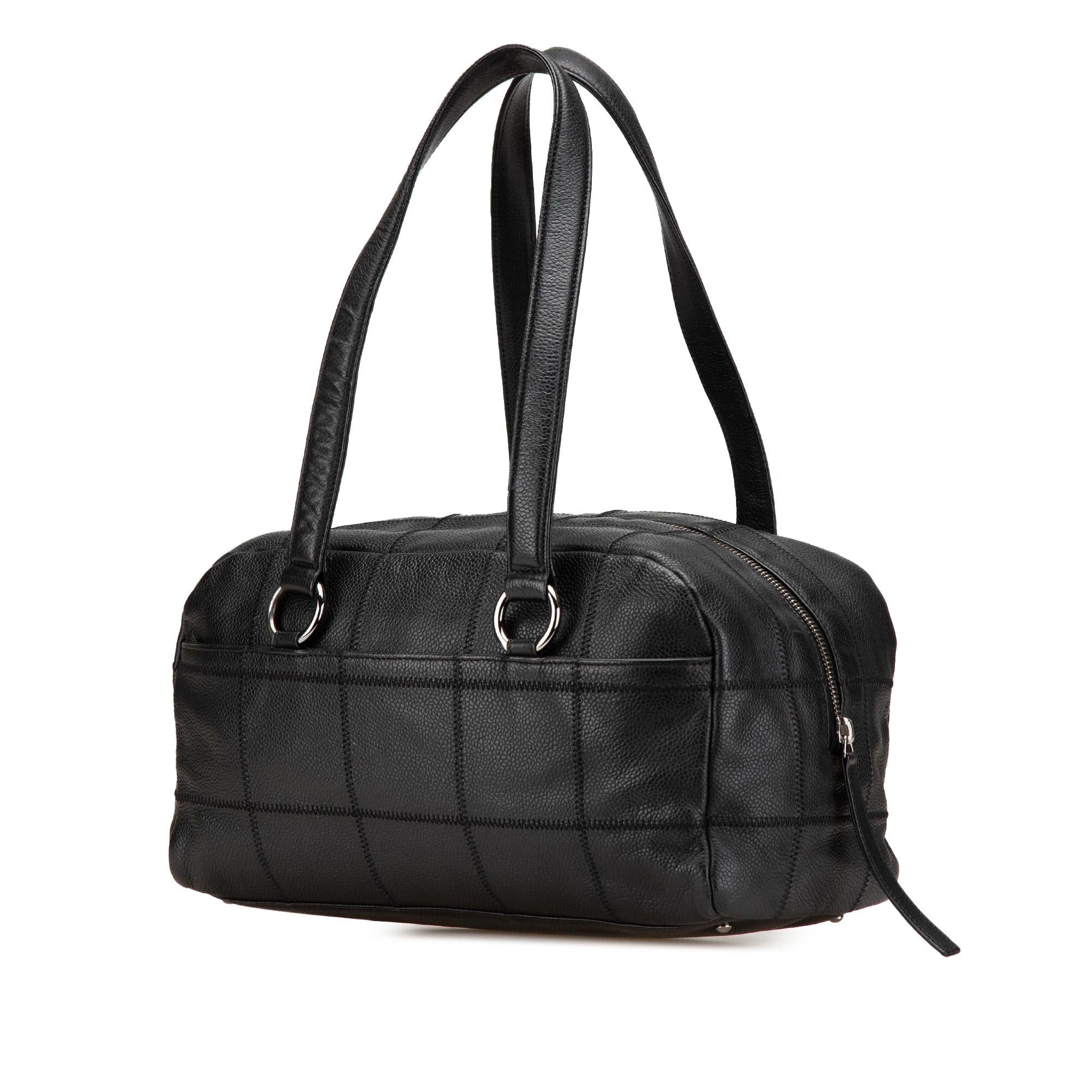 Chanel Choco Bar Caviar Shoulder Bag