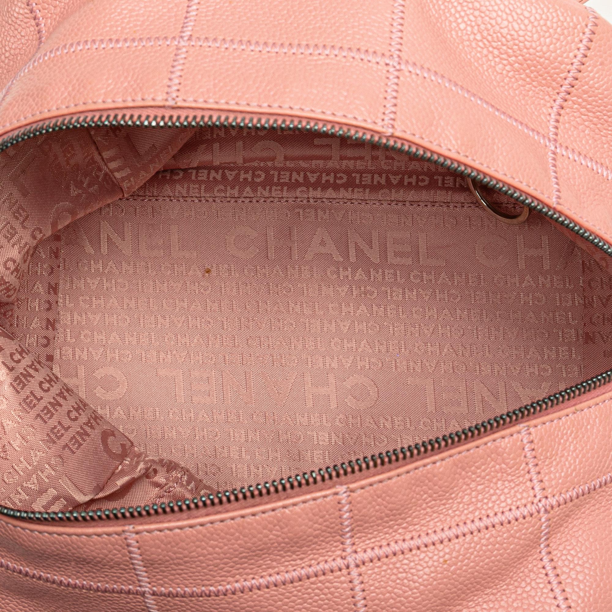 Chanel Choco Bar Caviar Shoulder Bag