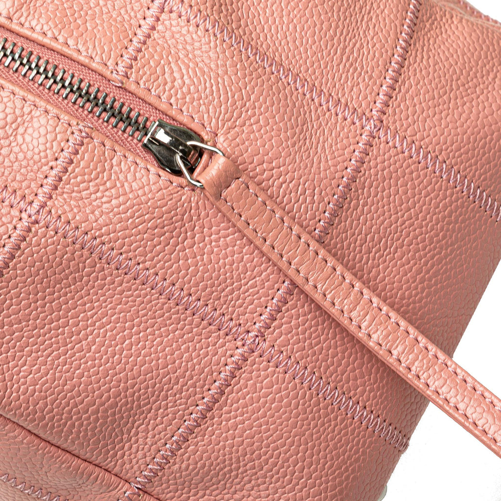 Chanel Choco Bar Caviar Shoulder Bag