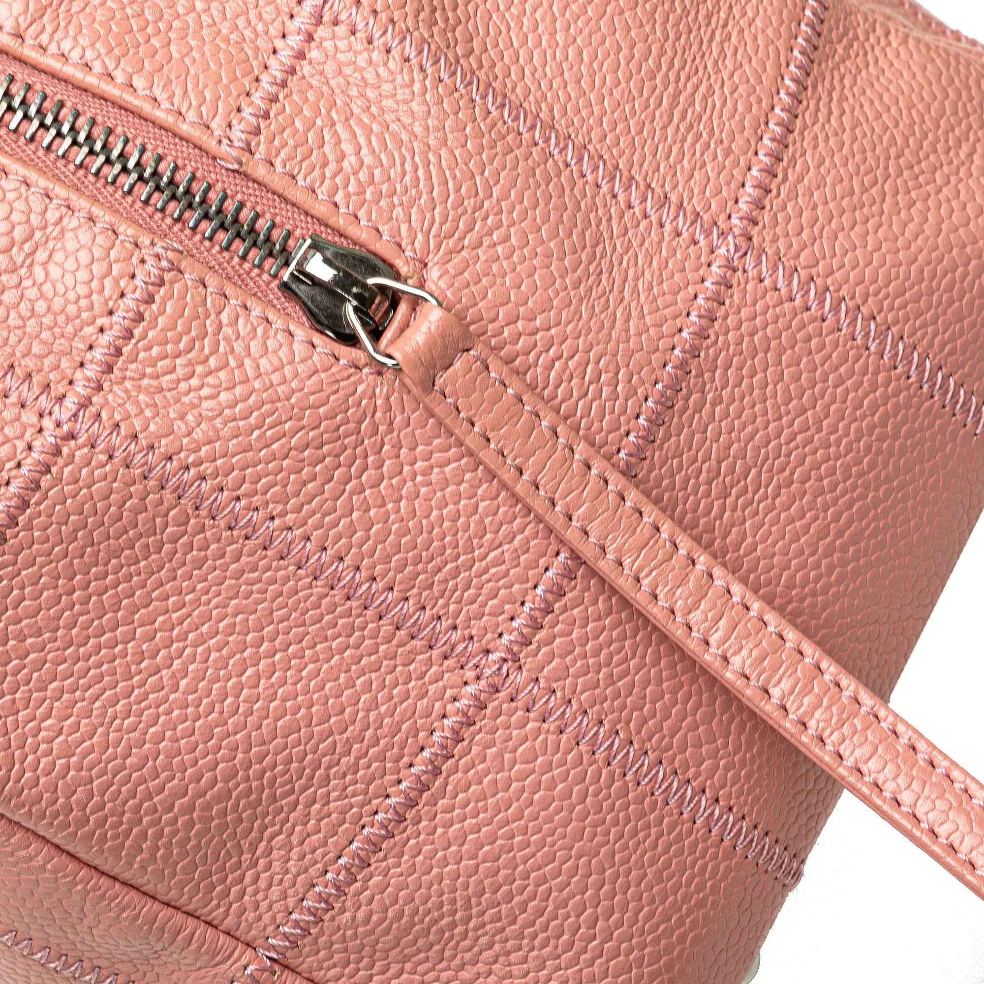 Chanel Choco Bar Caviar Shoulder Bag