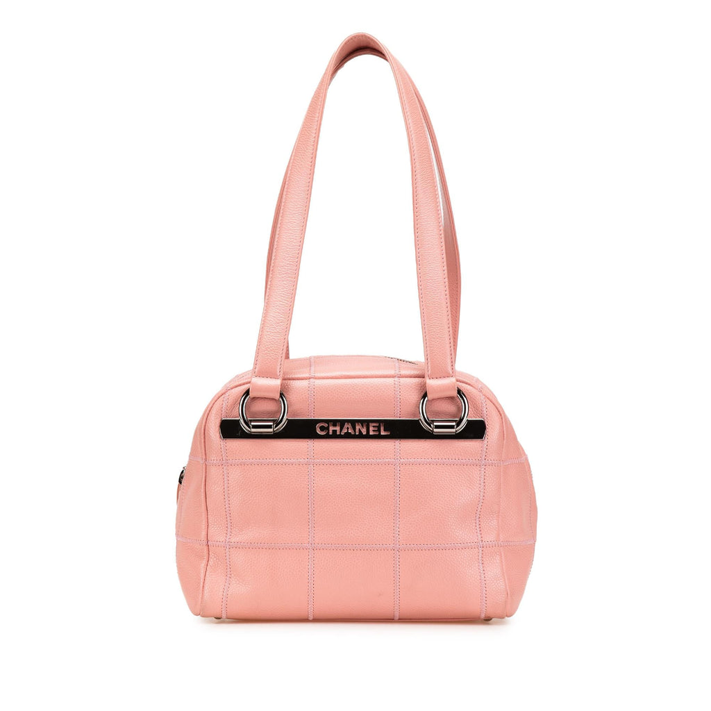 Chanel Choco Bar Caviar Shoulder Bag