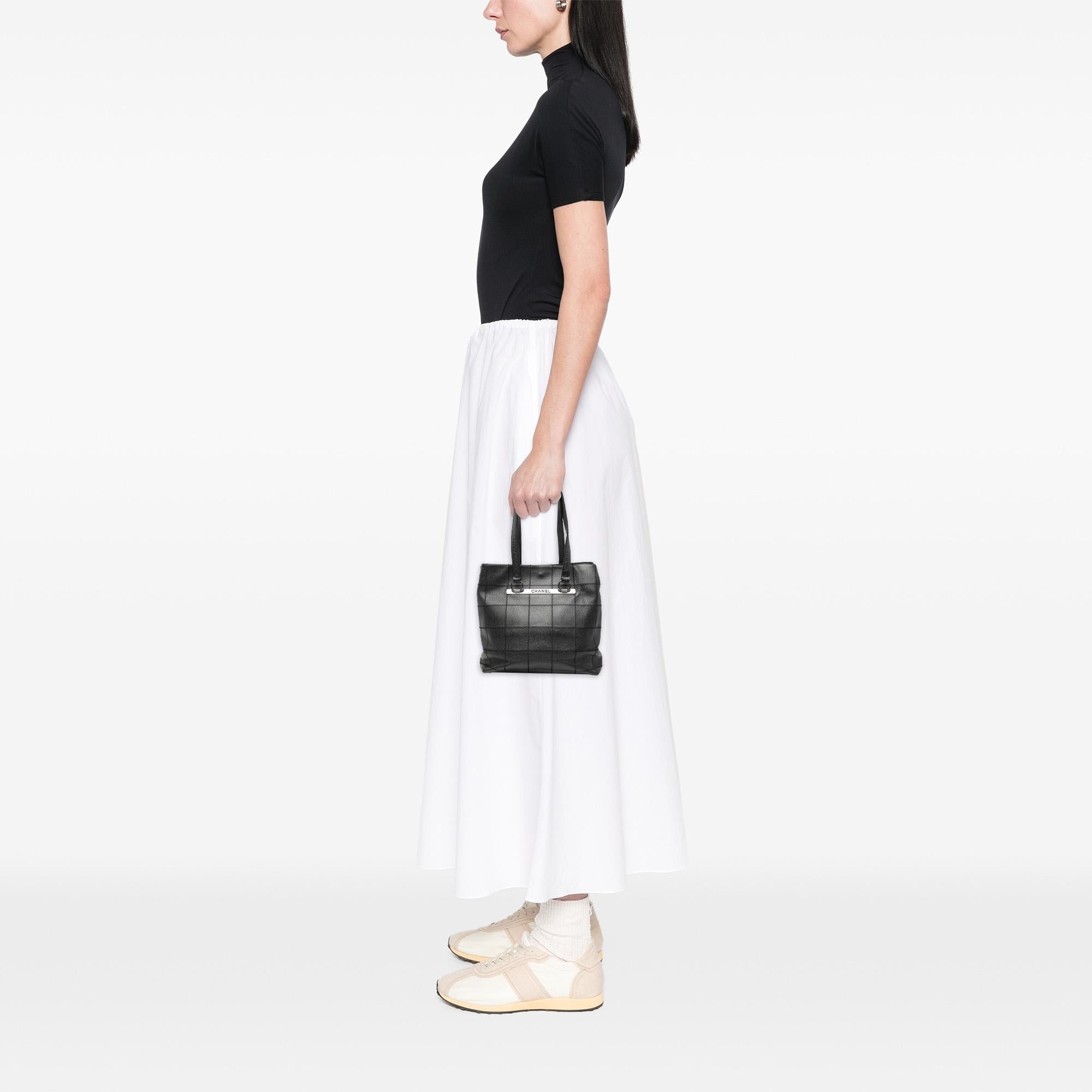 Chanel Choco Bar Caviar Tote