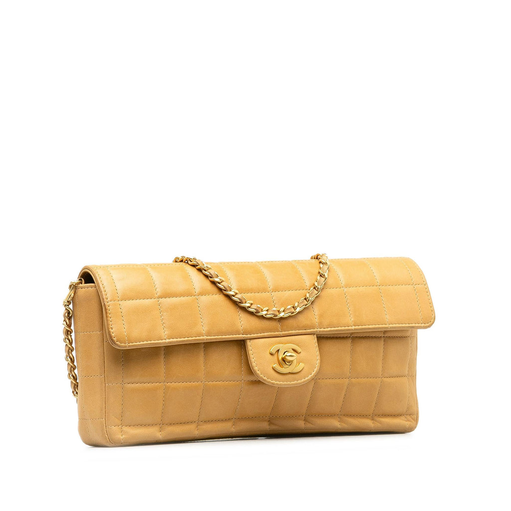 Chanel Choco Bar East West Flap Bag (SHG-iTo7QZ)