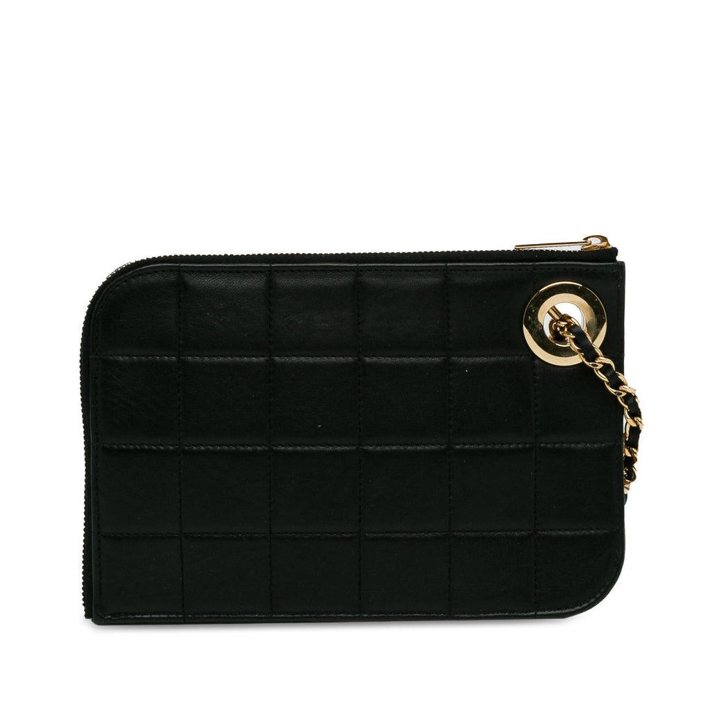 Chanel Choco Bar Lambskin Clutch (SHG-h7Hkni)