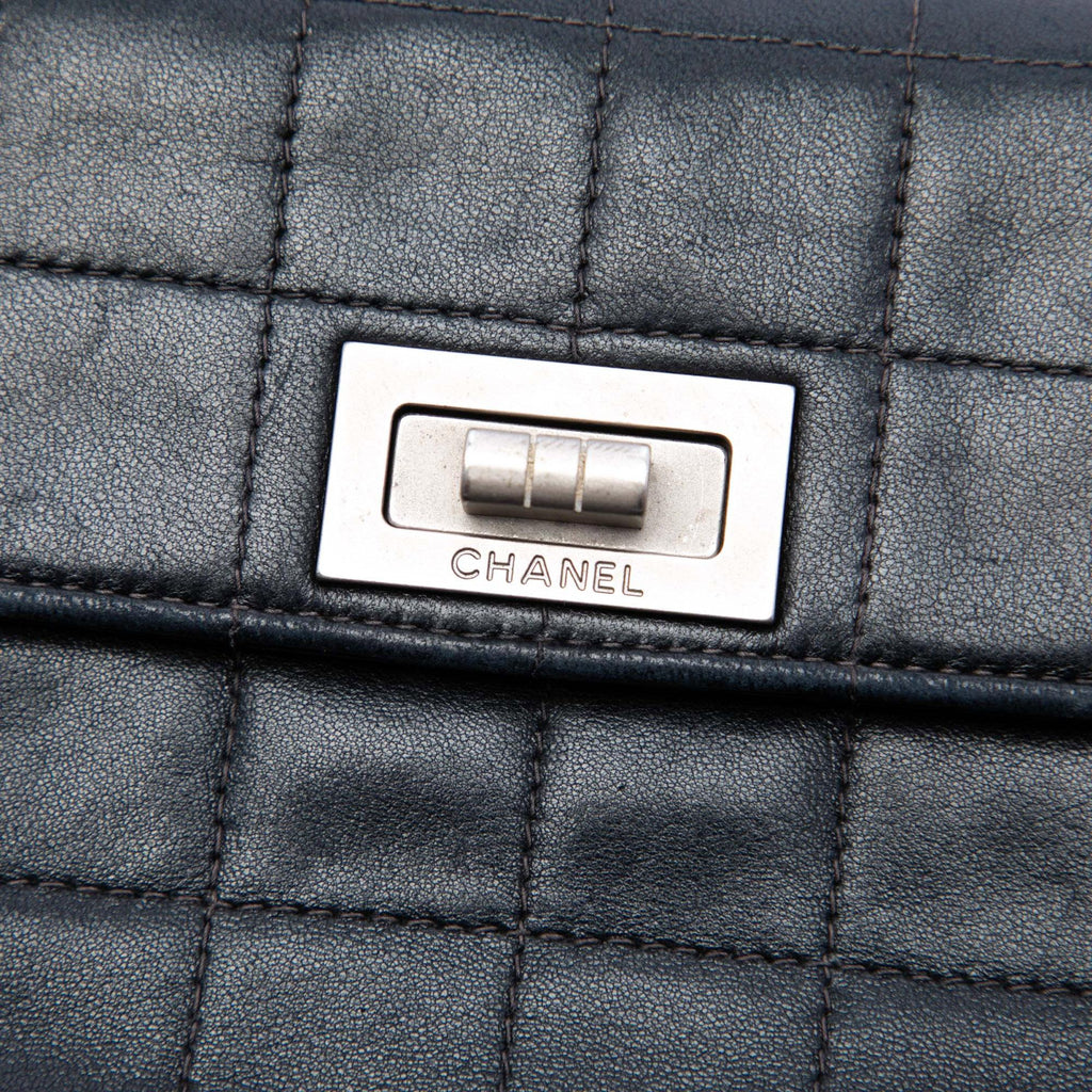 Chanel Choco Bar Lambskin Reissue 2.55 Flap Clutch