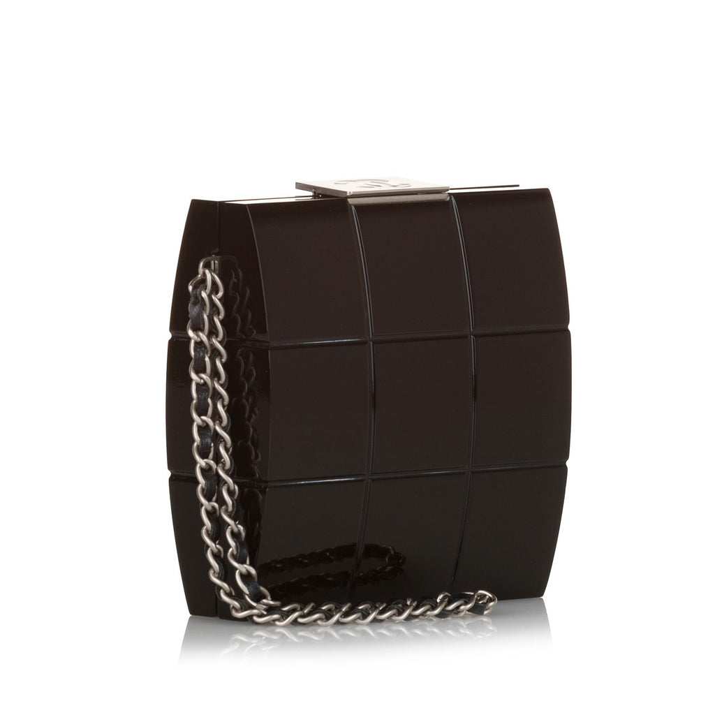 Chanel Choco Bar Lucite Perspex Clutch