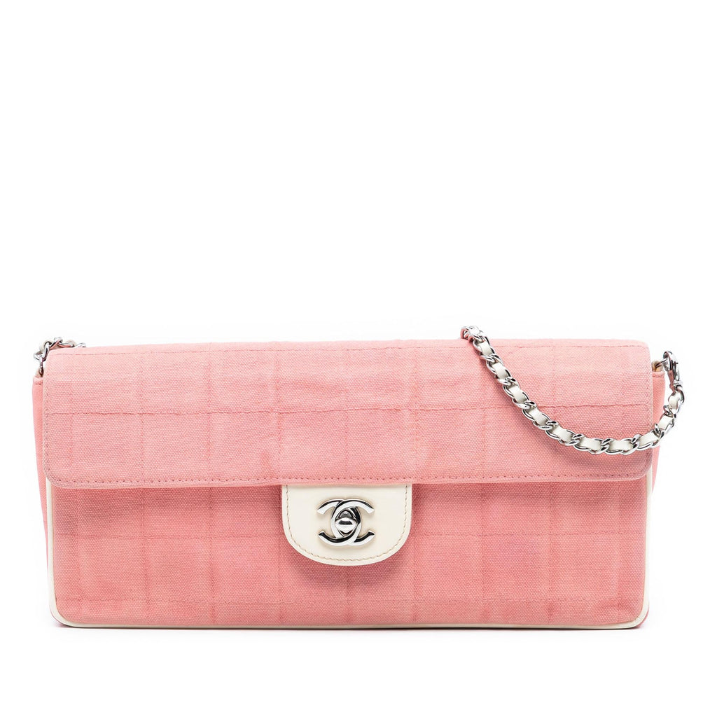 Chanel Chocolate Bar Canvas East West Flap