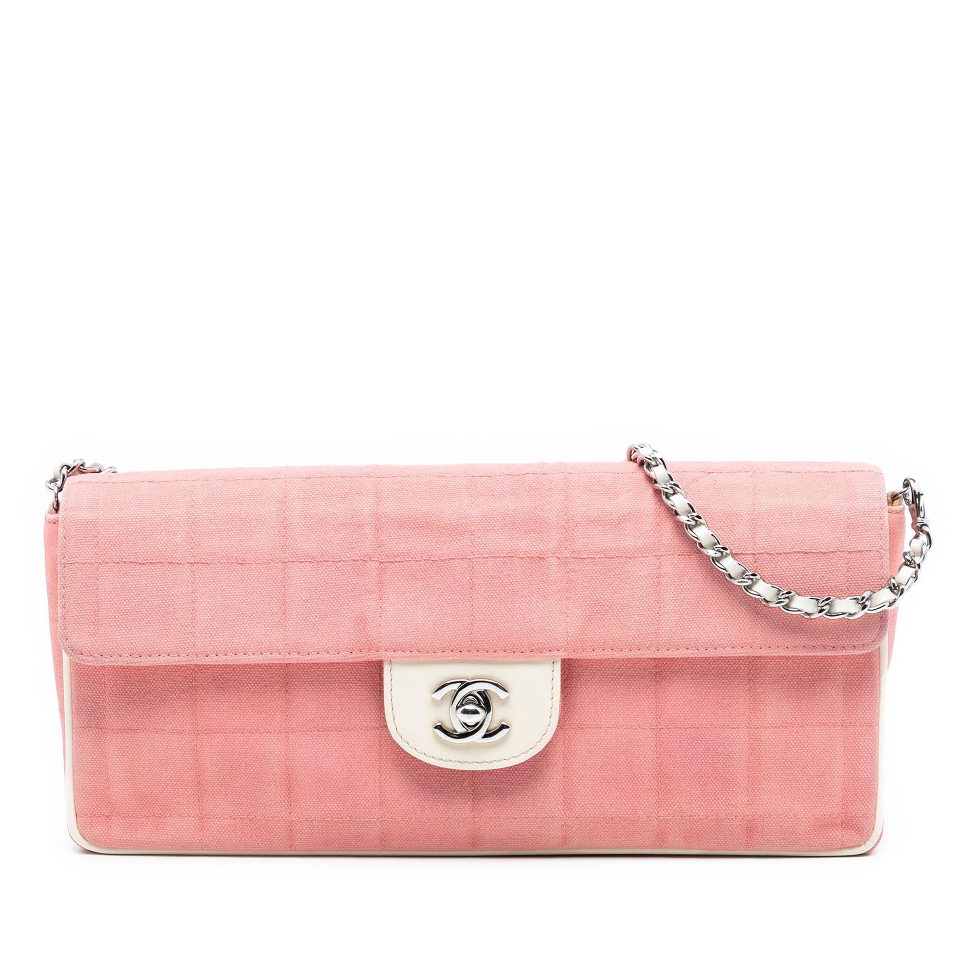 Chanel Chocolate Bar Canvas East West Flap