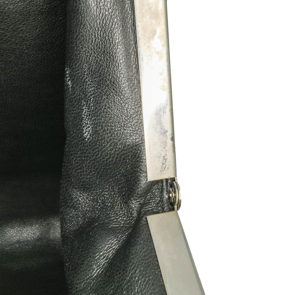 Chanel Chocolate Bar Lambskin Frame Clutch