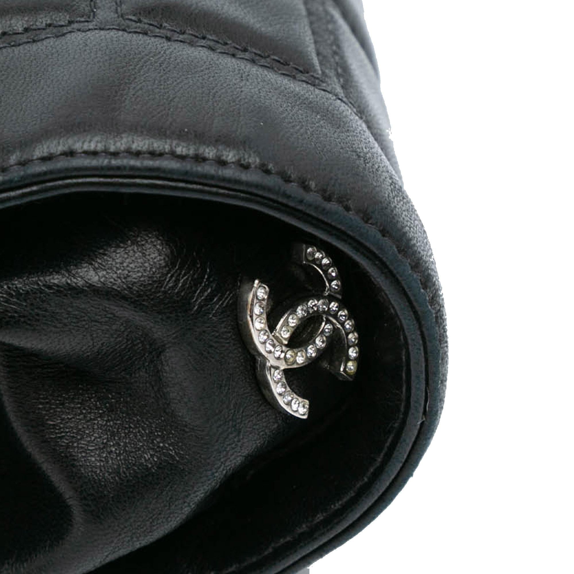 Chanel Chocolate Bar Lambskin Frame Clutch