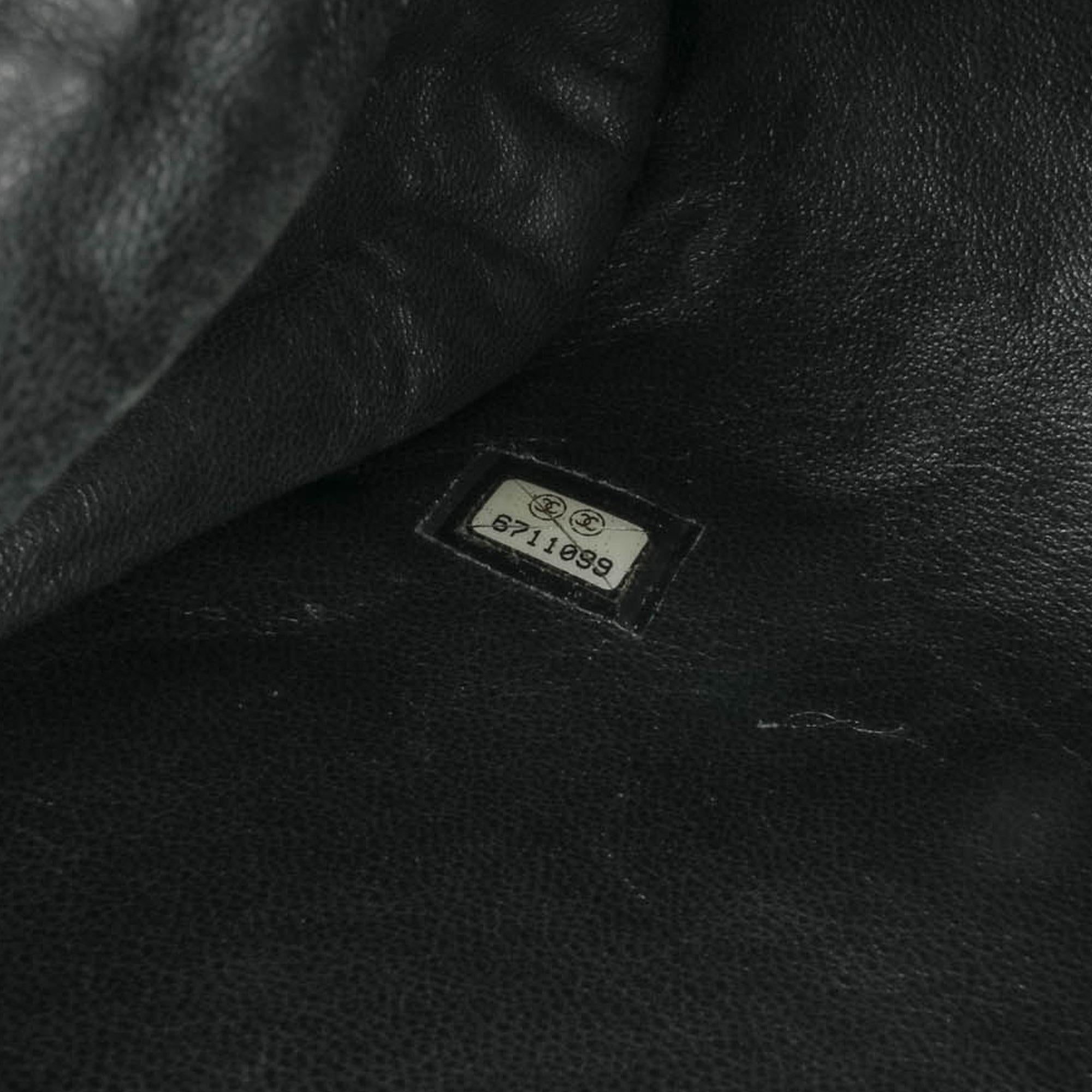 Chanel Chocolate Bar Lambskin Frame Clutch