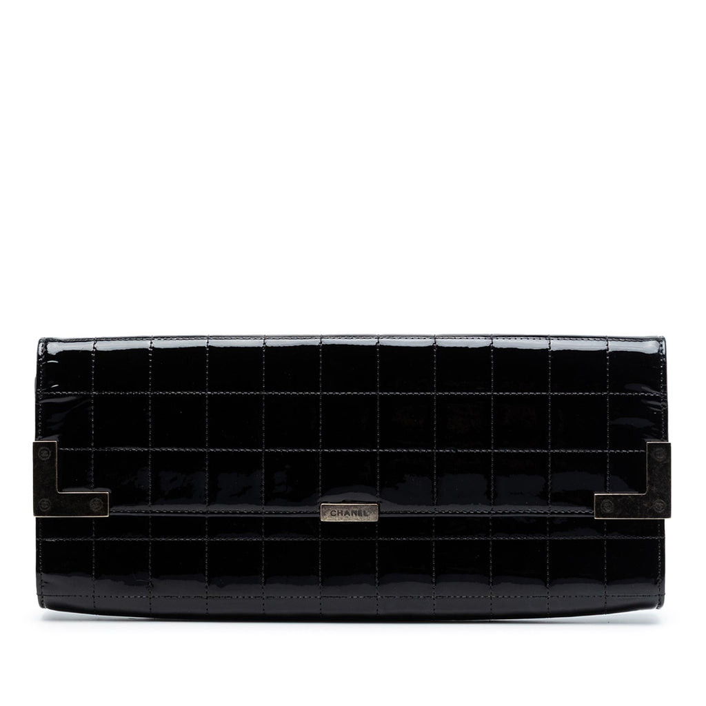Chanel Chocolate Bar Patent Clutch