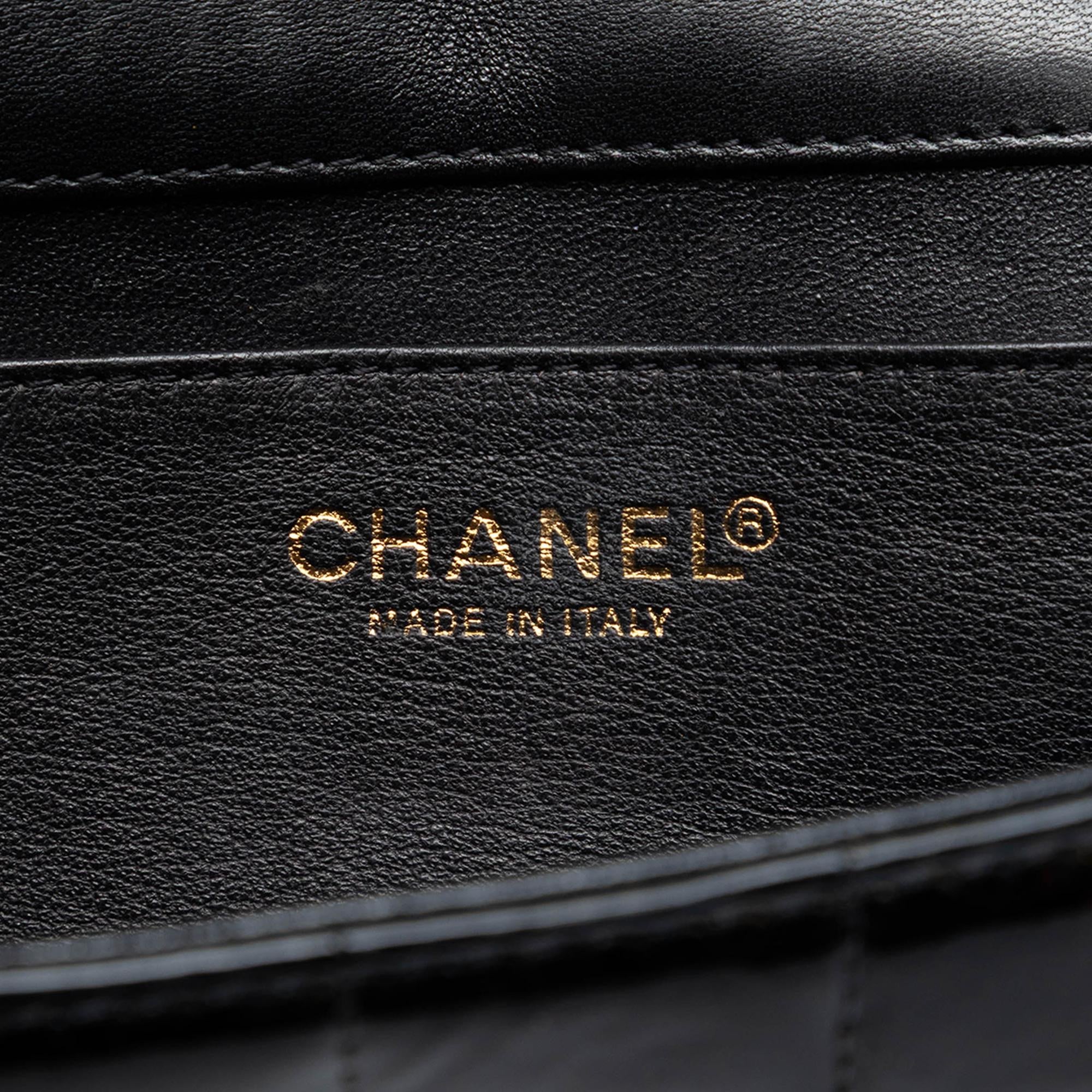Chanel Chocolate Bar Patent Clutch