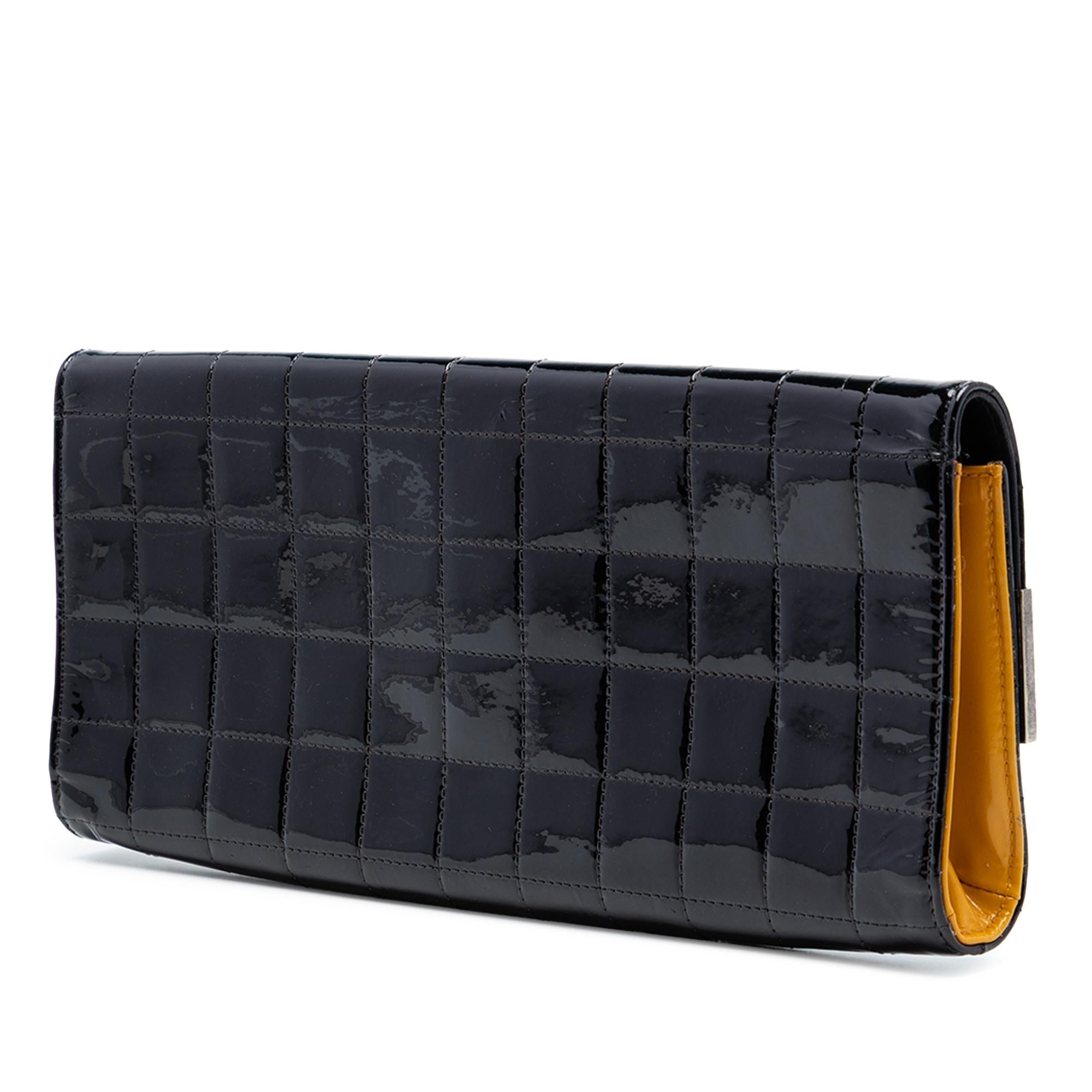 Chanel Chocolate Bar Patent Clutch