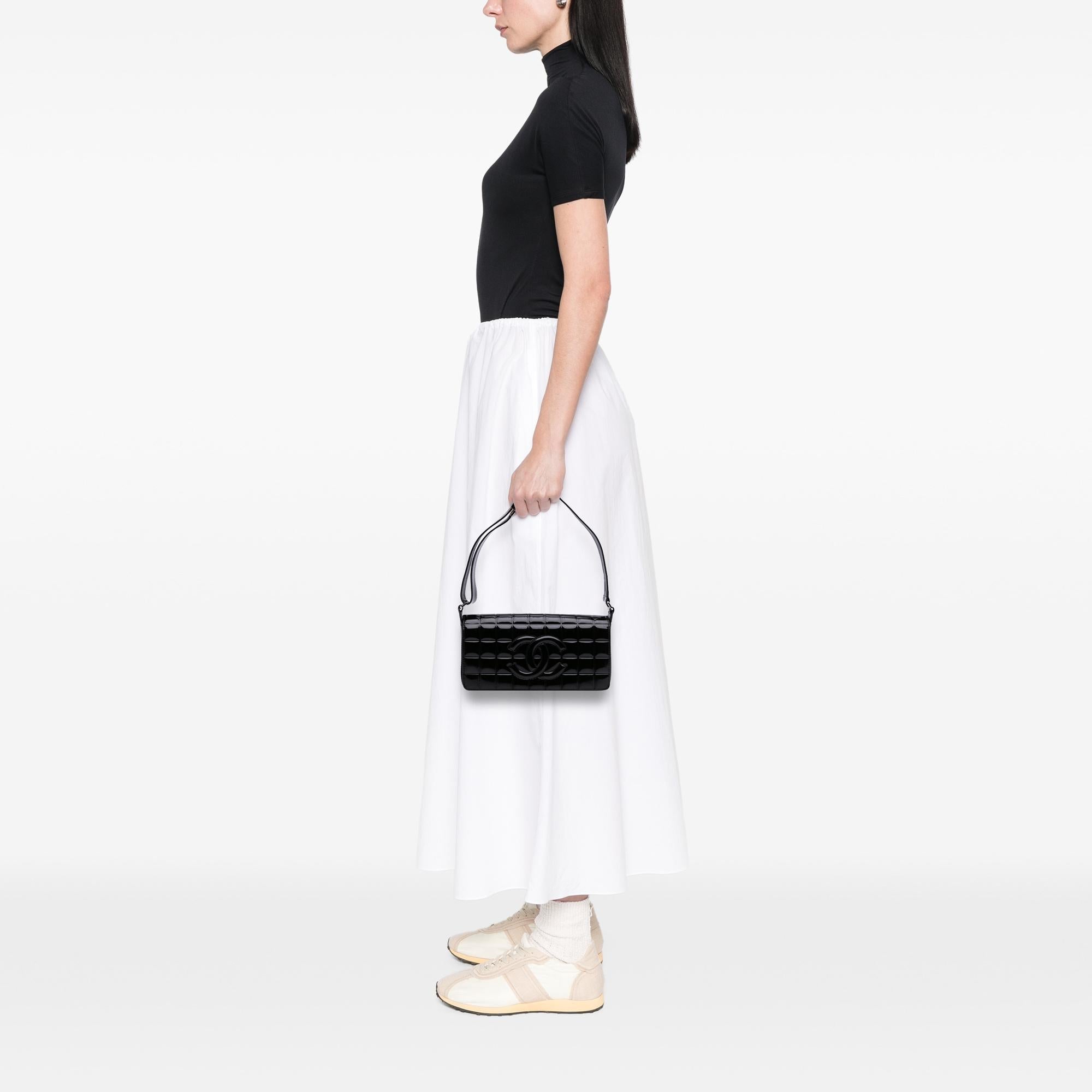 Chanel Chocolate Bar Patent Flap