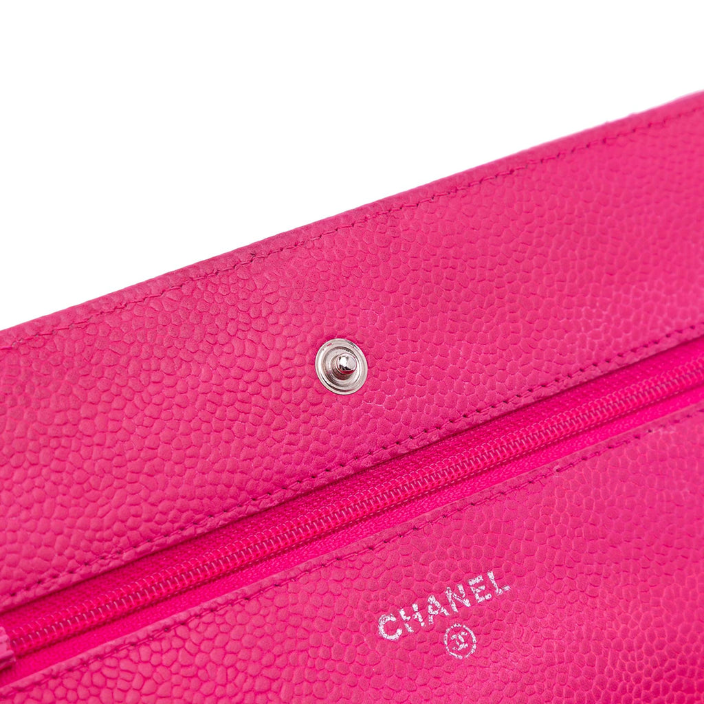 Chanel Classic Caviar Wallet On Chain