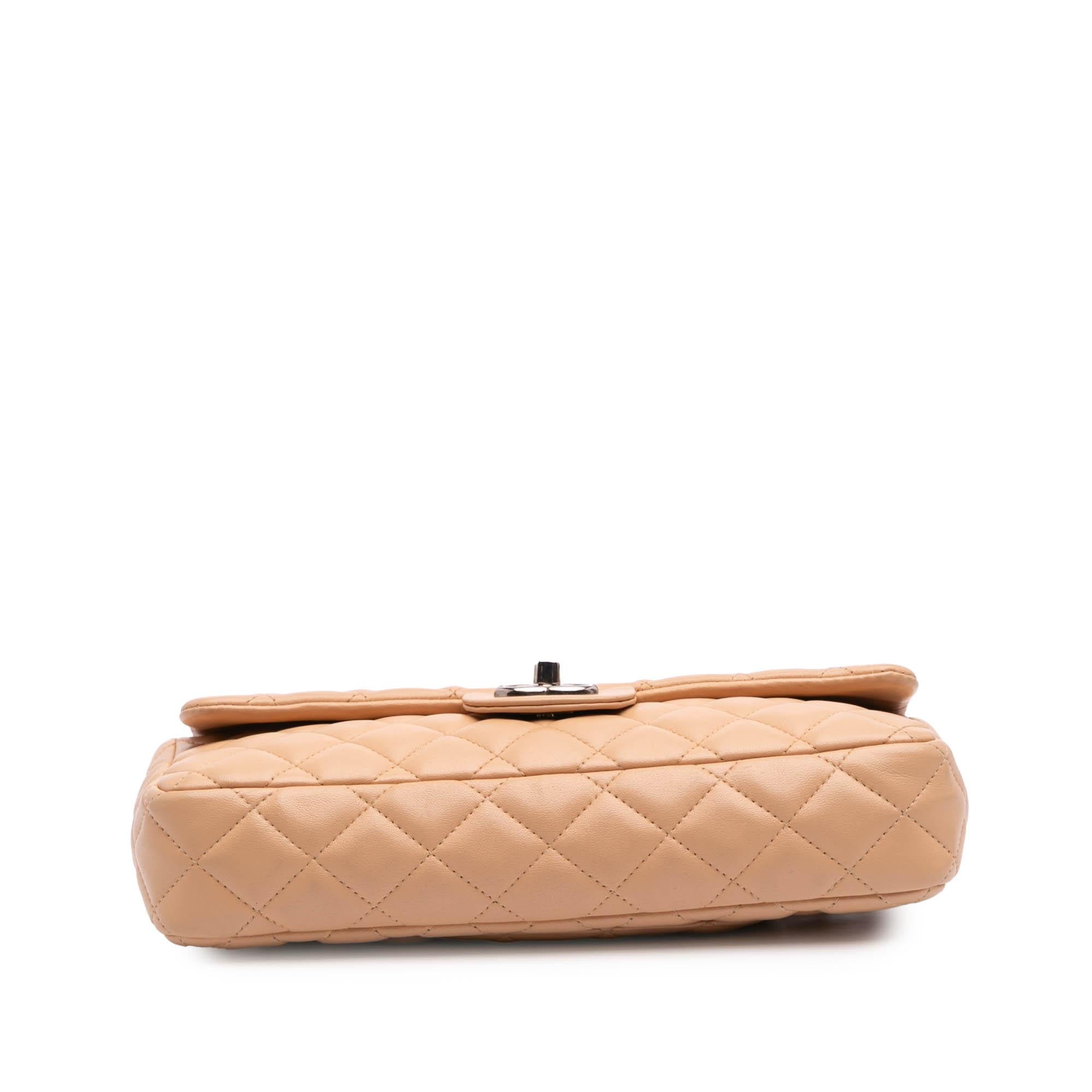 Chanel Classic Lambskin East West Single Flap