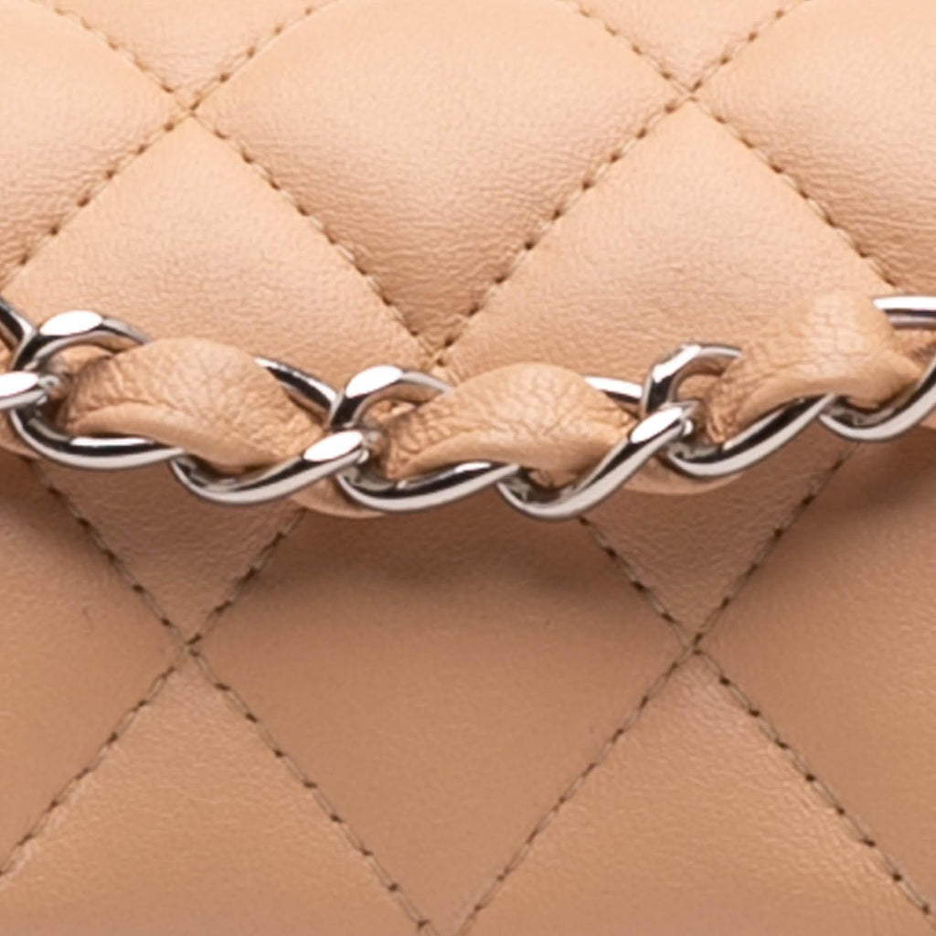 Chanel Classic Lambskin East West Single Flap