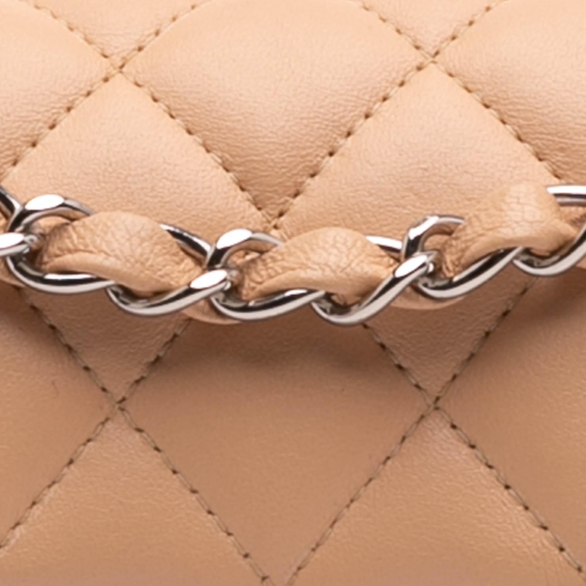 Chanel Classic Lambskin East West Single Flap