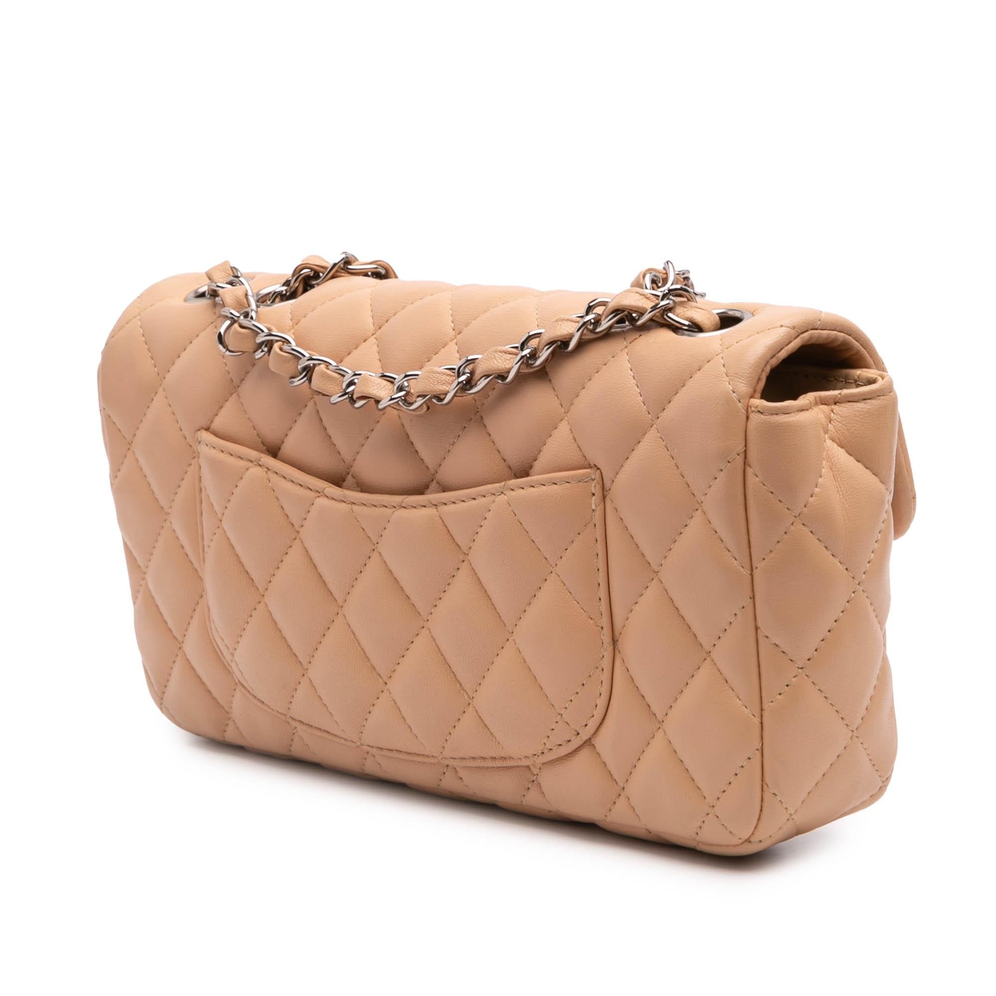 Chanel Classic Lambskin East West Single Flap