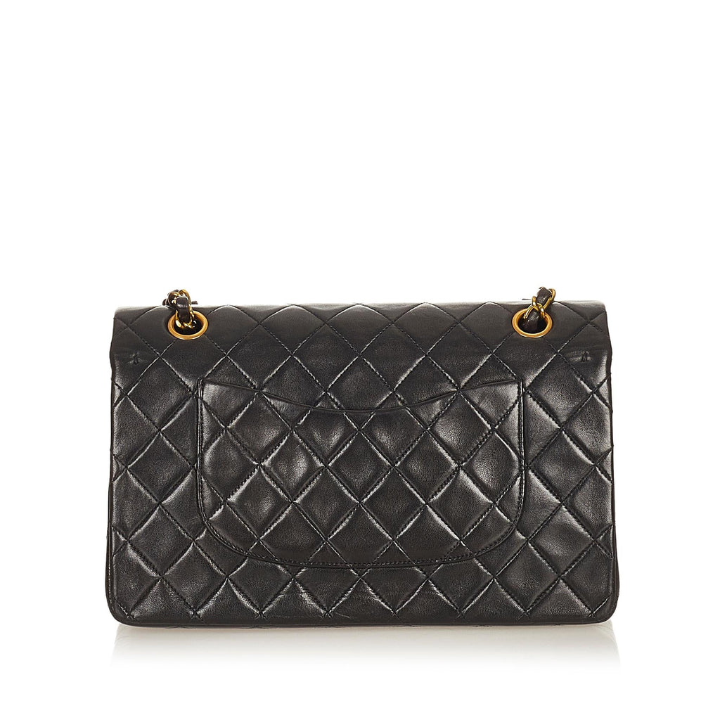 Chanel Classic Lambskin Leather Double Flap Bag (SHG-27218)
