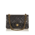 Chanel Classic Lambskin Leather Double Flap Bag (SHG-27218)