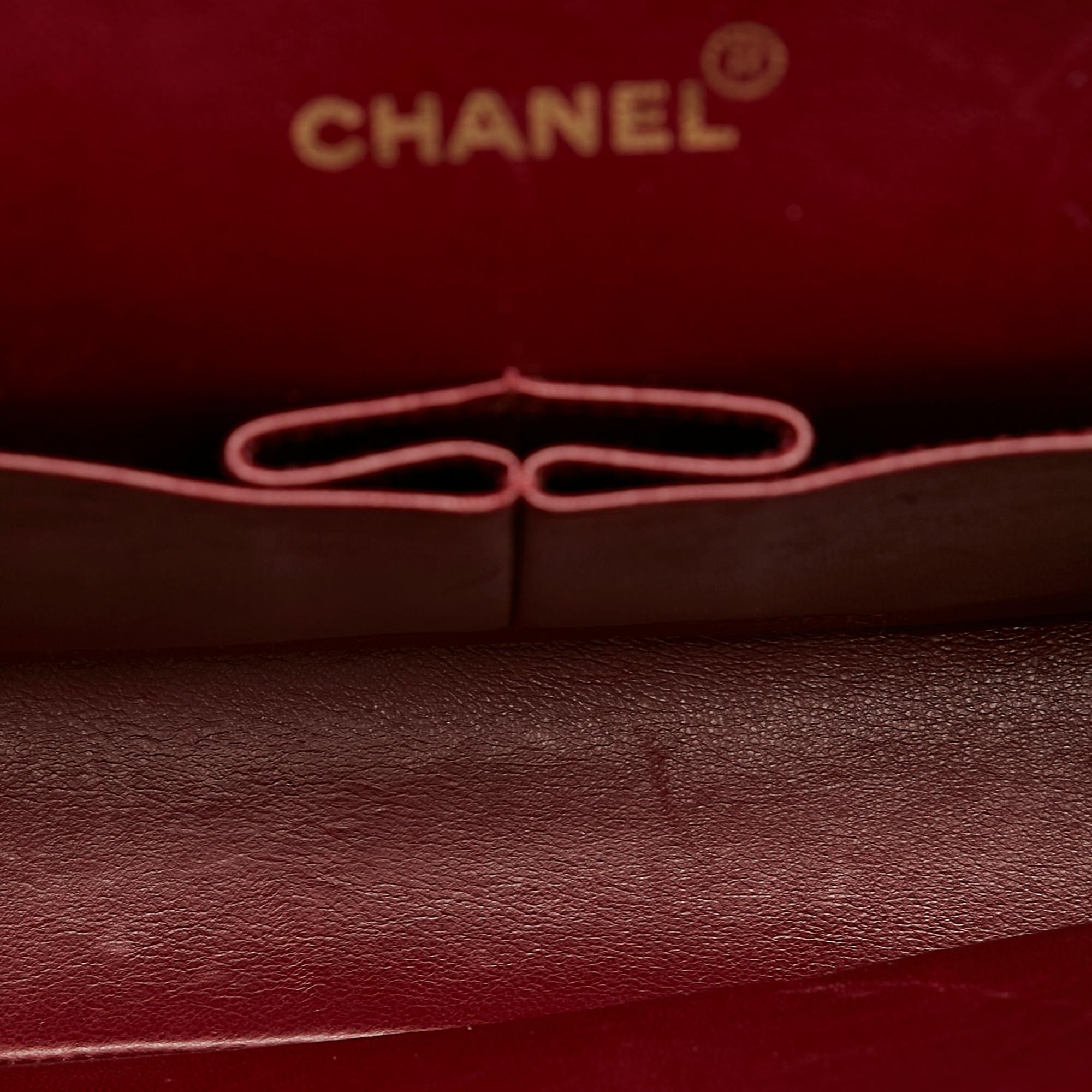 Chanel Classic Lambskin Leather Double Flap Bag (SHG-27218)