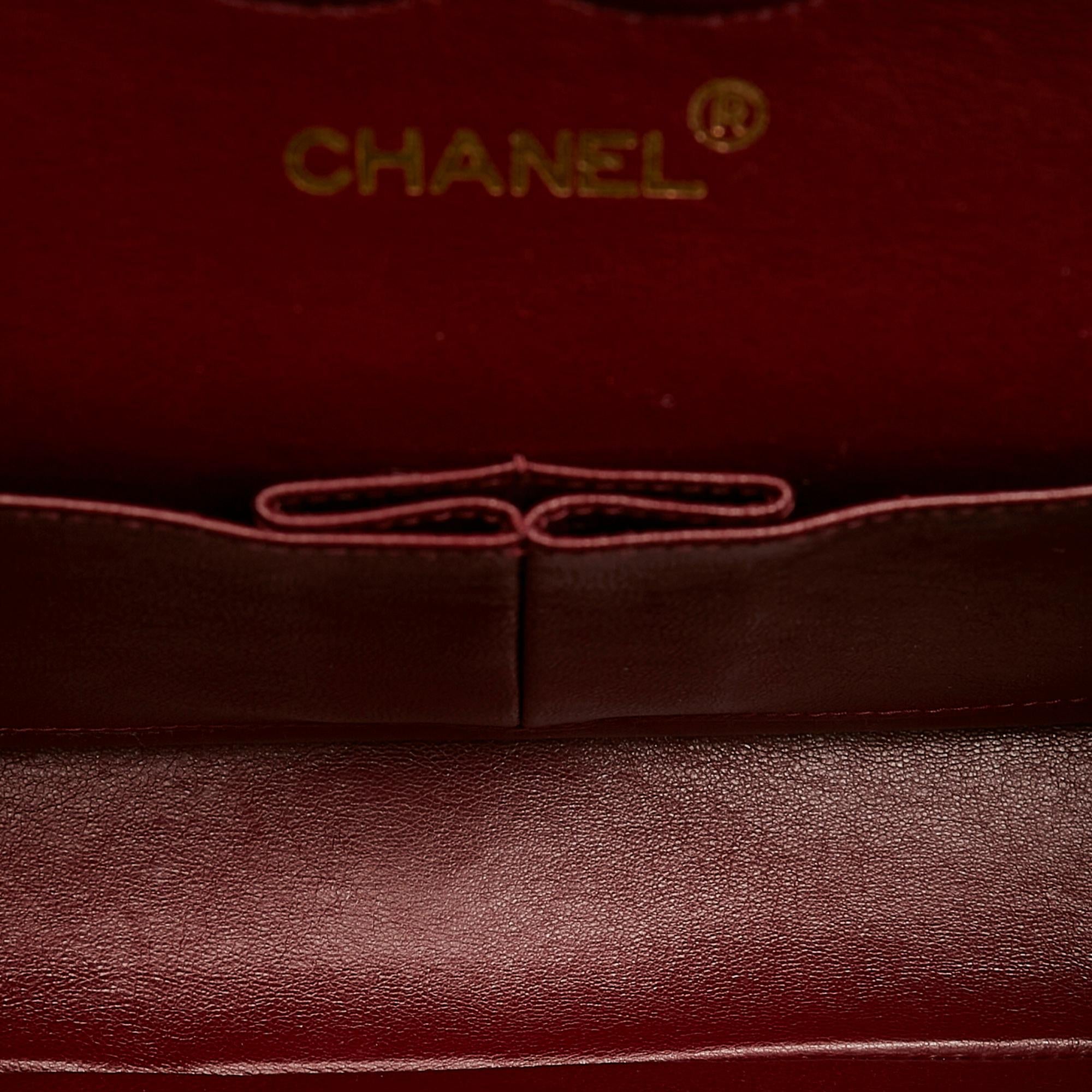 Chanel Classic Lambskin Leather Double Flap Bag (SHG-27219)