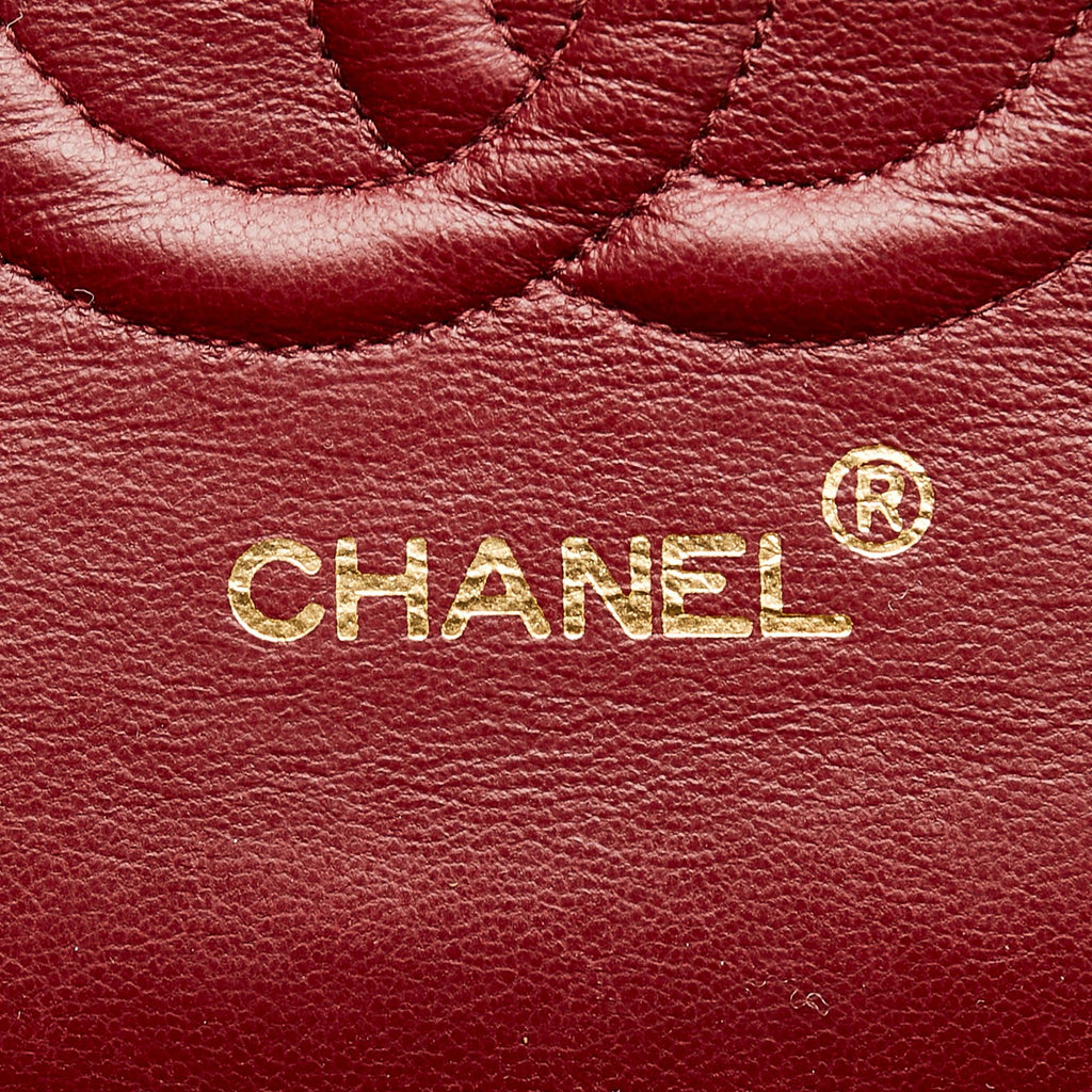 Chanel Classic Lambskin Leather Double Flap Bag (SHG-27219)