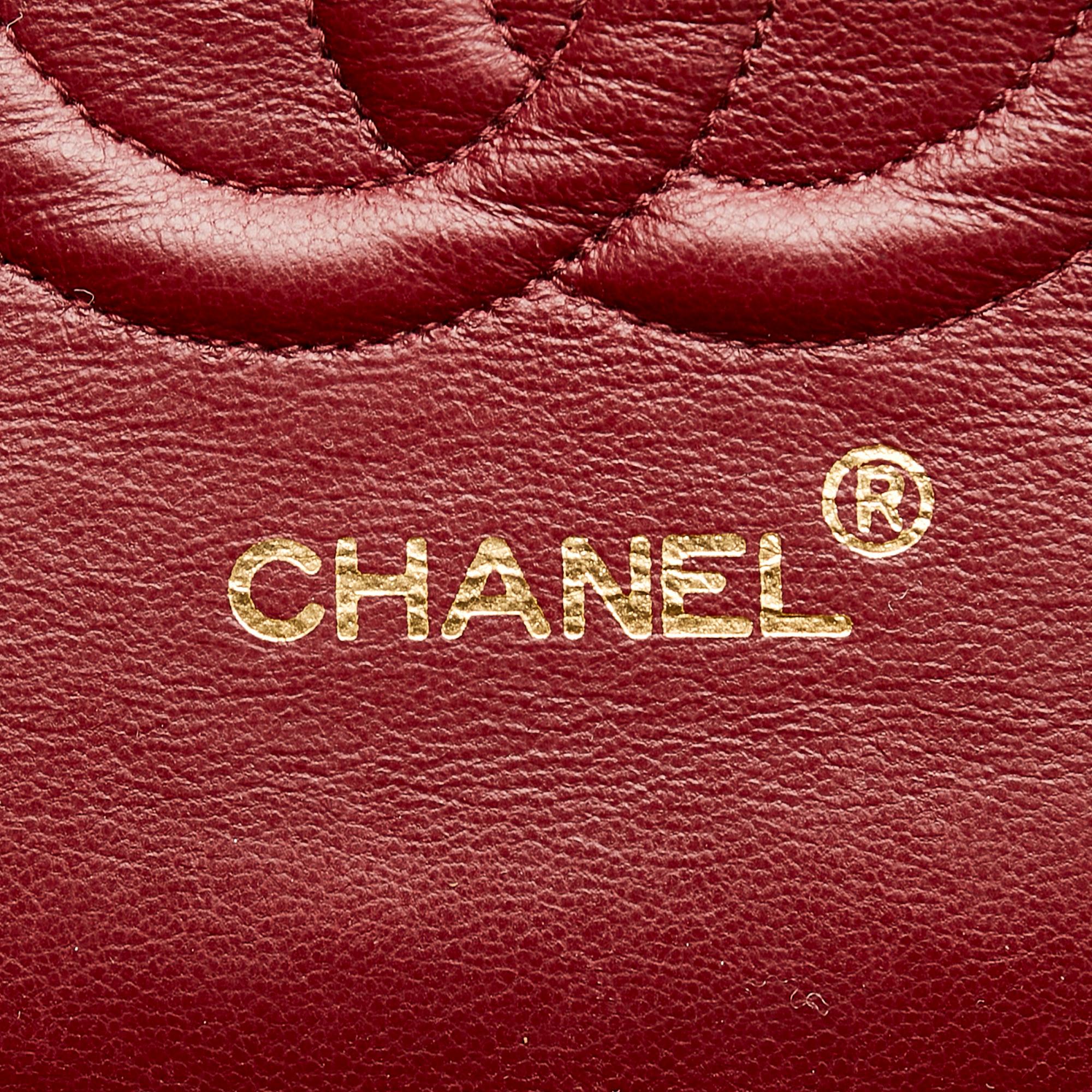 Chanel Classic Lambskin Leather Double Flap Bag (SHG-27219)