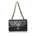 Chanel Classic Lambskin Leather Double Flap Bag (SHG-31282)