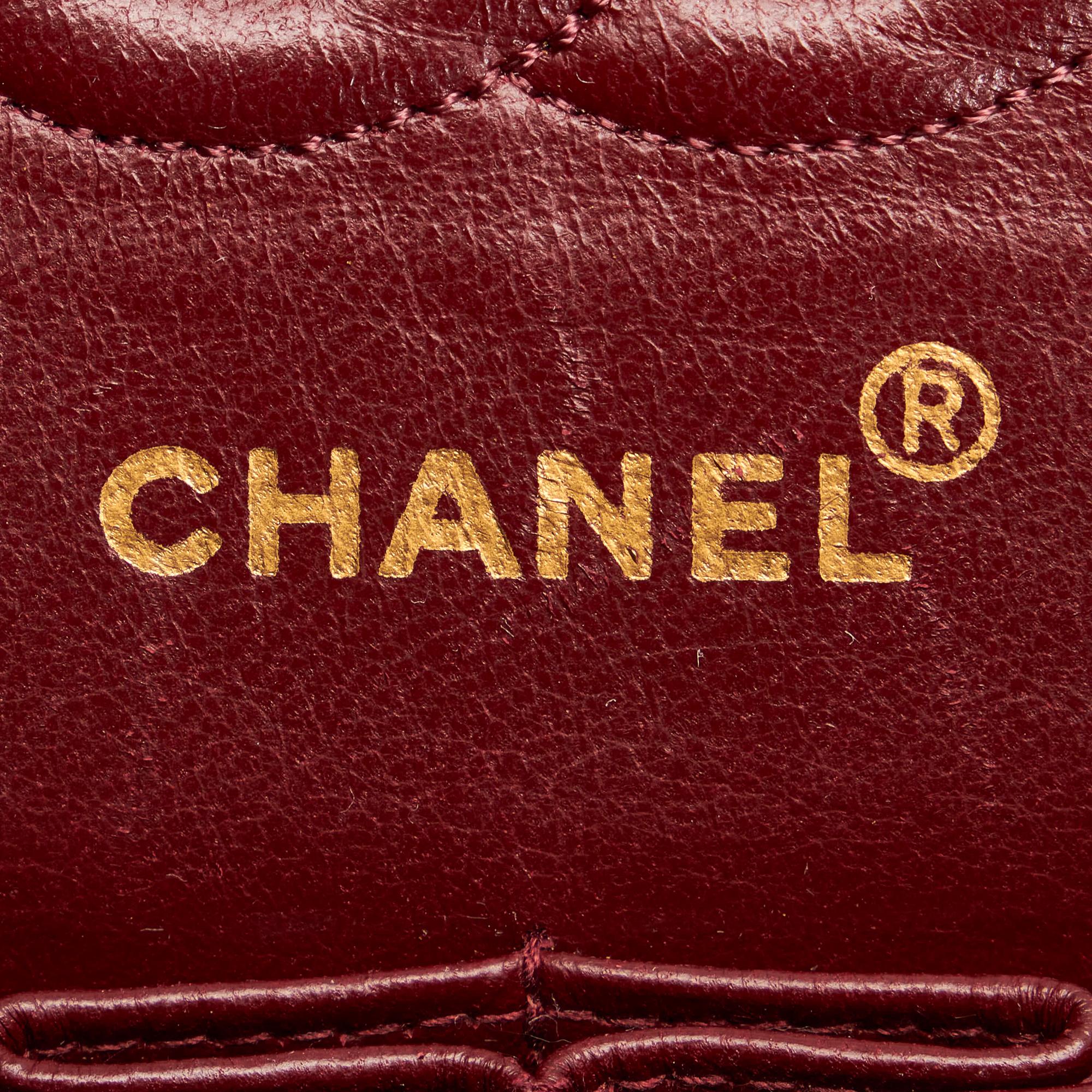 Chanel Classic Lambskin Leather Double Flap Bag (SHG-31300)