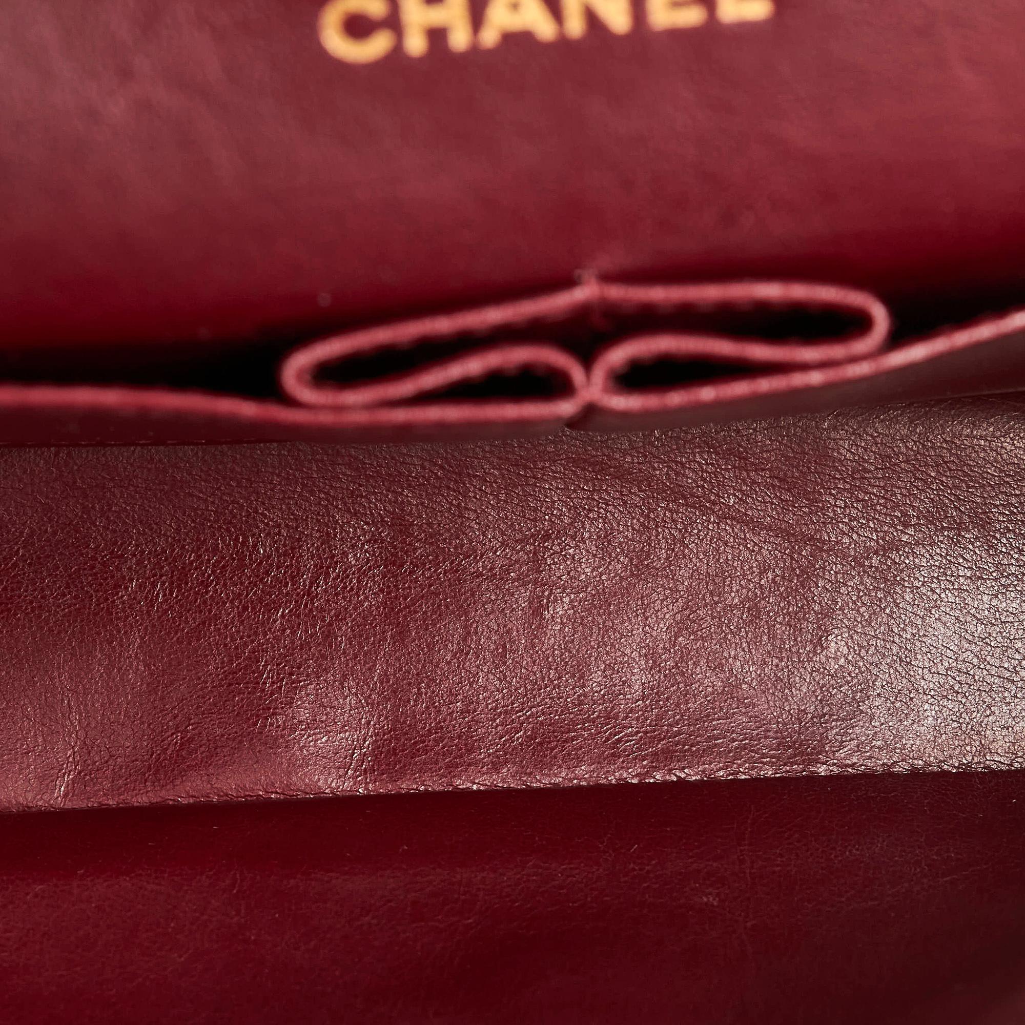 Chanel Classic Medium Lambskin Double Flap Bag (SHG-30669)
