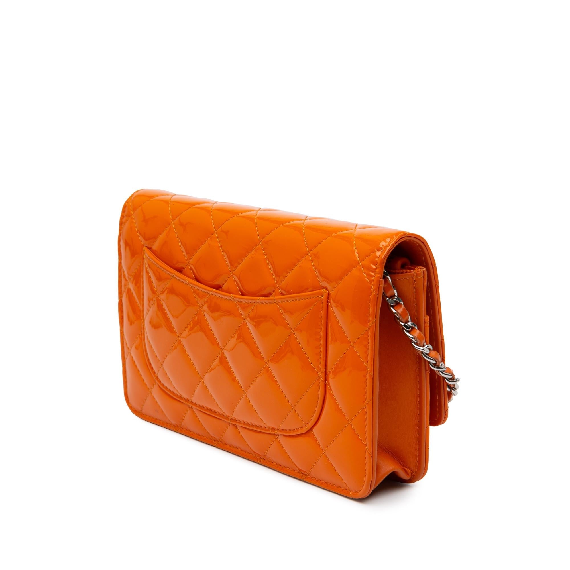 Chanel Classic Patent Wallet On Chain