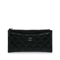 Chanel Classic Quilted Lambskin Zip Wallet (SHG-J6cOXw)