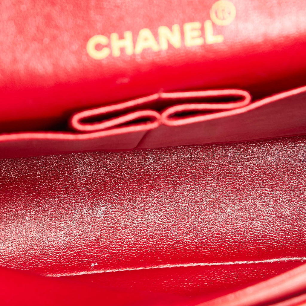 Chanel Classic Small Lambskin Leather Single Flap Bag (SHG-28011)