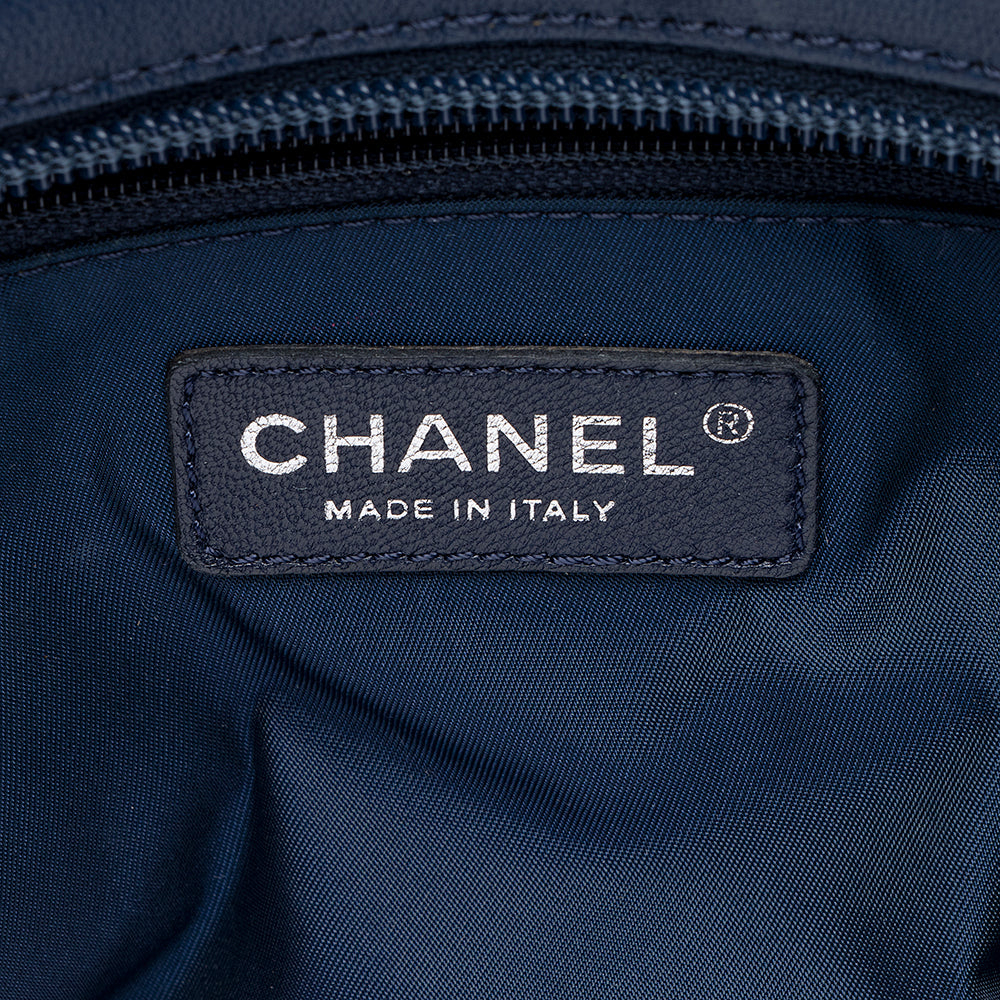 Chanel Coated Canvas Biarritz Tote (SHF-16663)