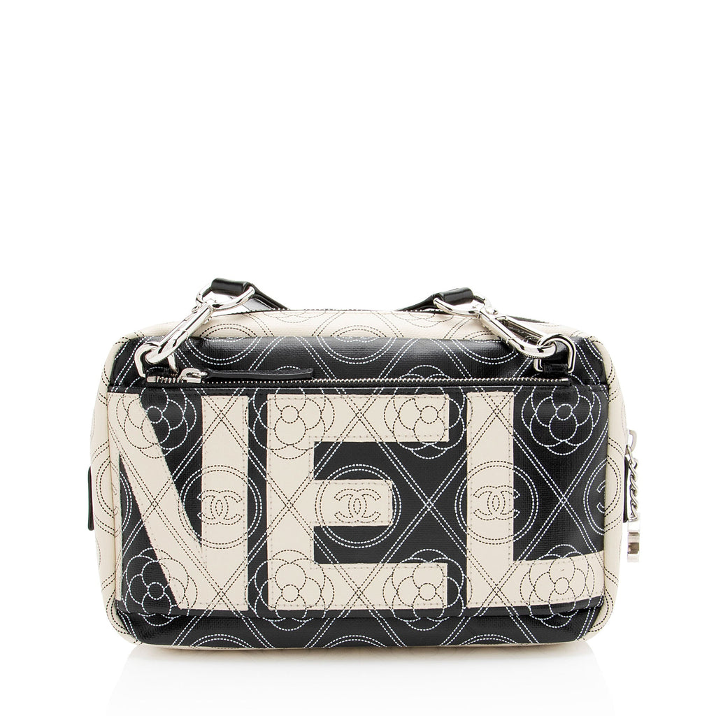 Chanel Coated Canvas Camellia Camera Bag