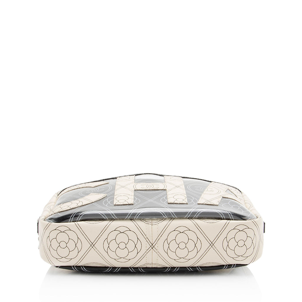 Chanel Coated Canvas Camellia Camera Bag