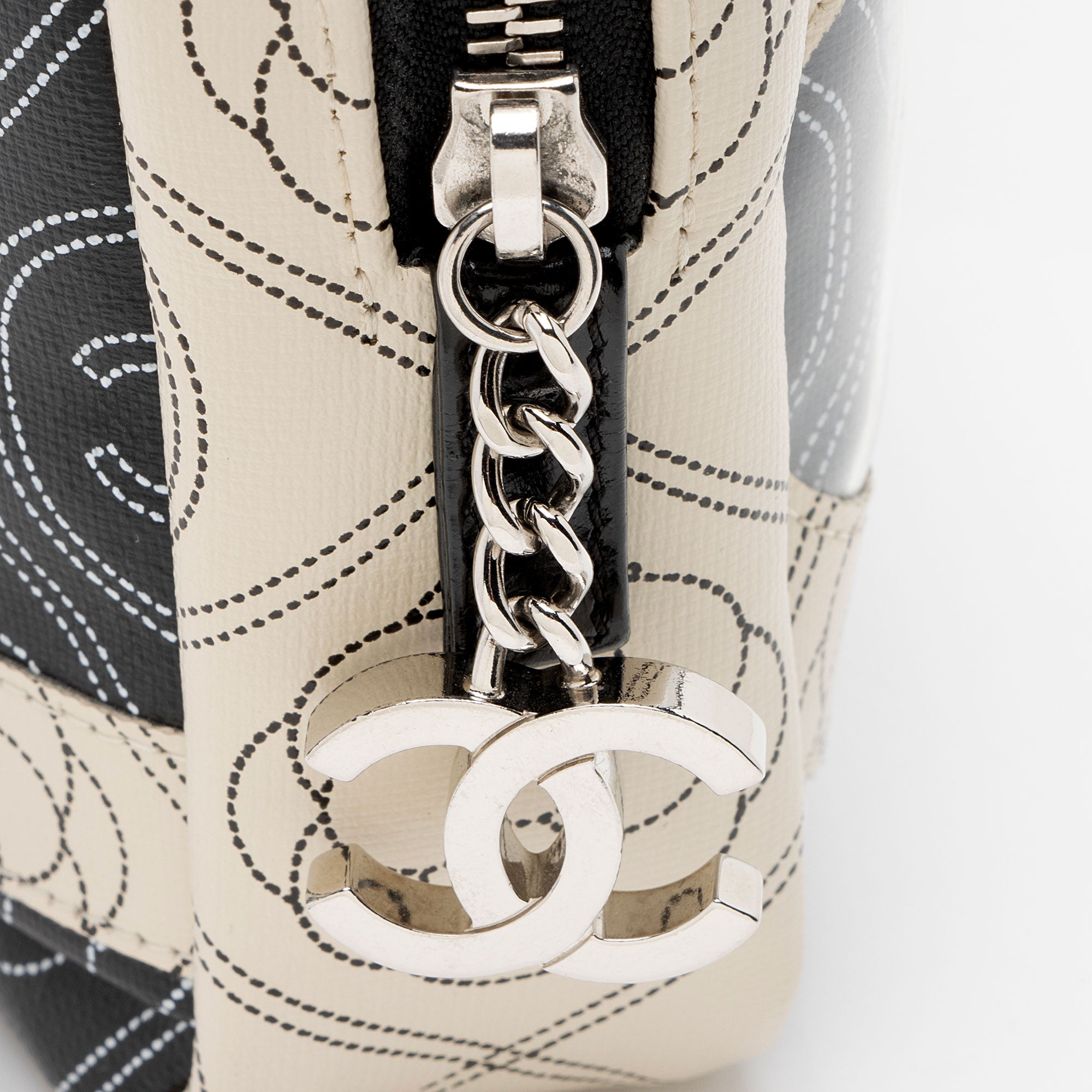 Chanel Coated Canvas Camellia Camera Bag