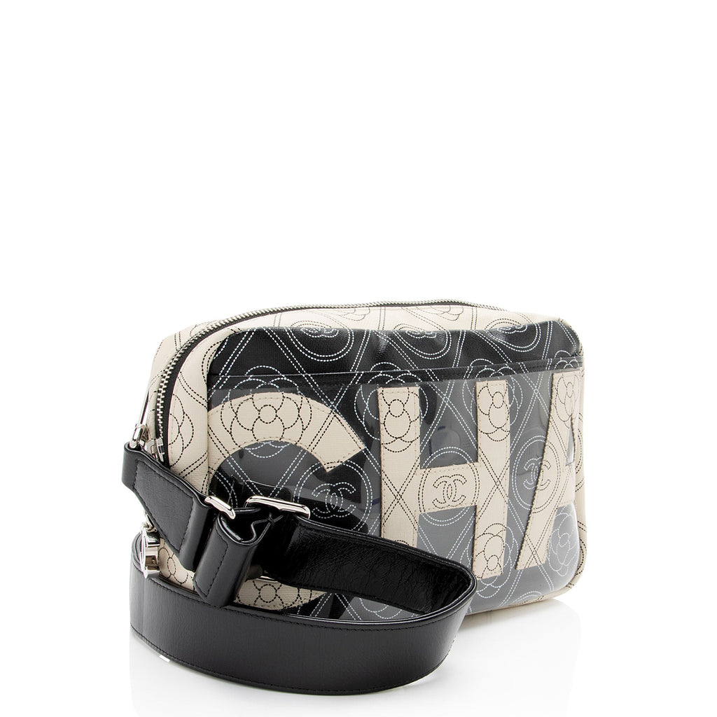 Chanel Coated Canvas Camellia Camera Bag