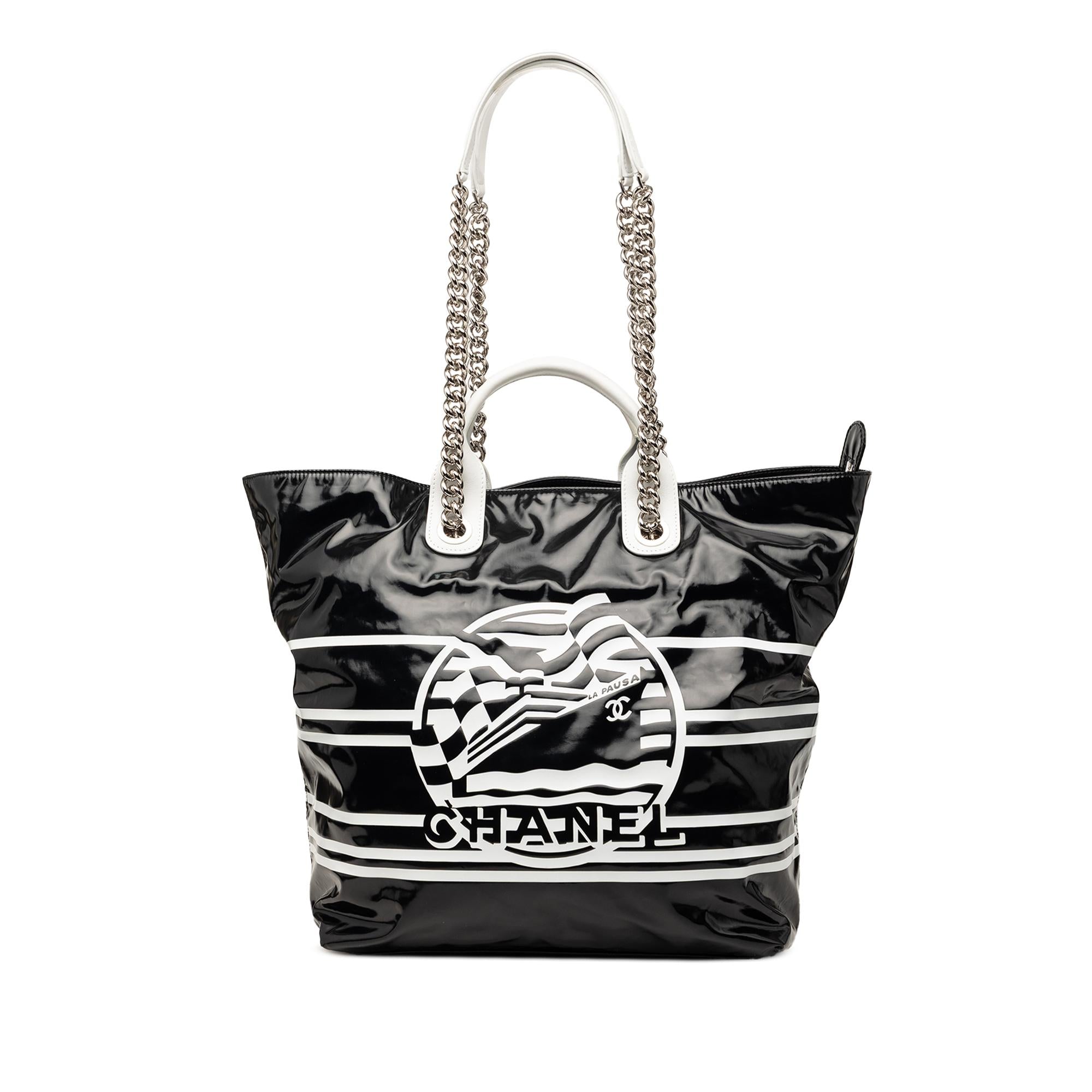Chanel Coated Canvas La Pausa Bay Shopping Satchel