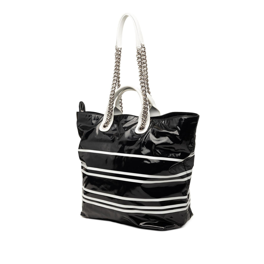 Chanel Coated Canvas La Pausa Bay Shopping Satchel