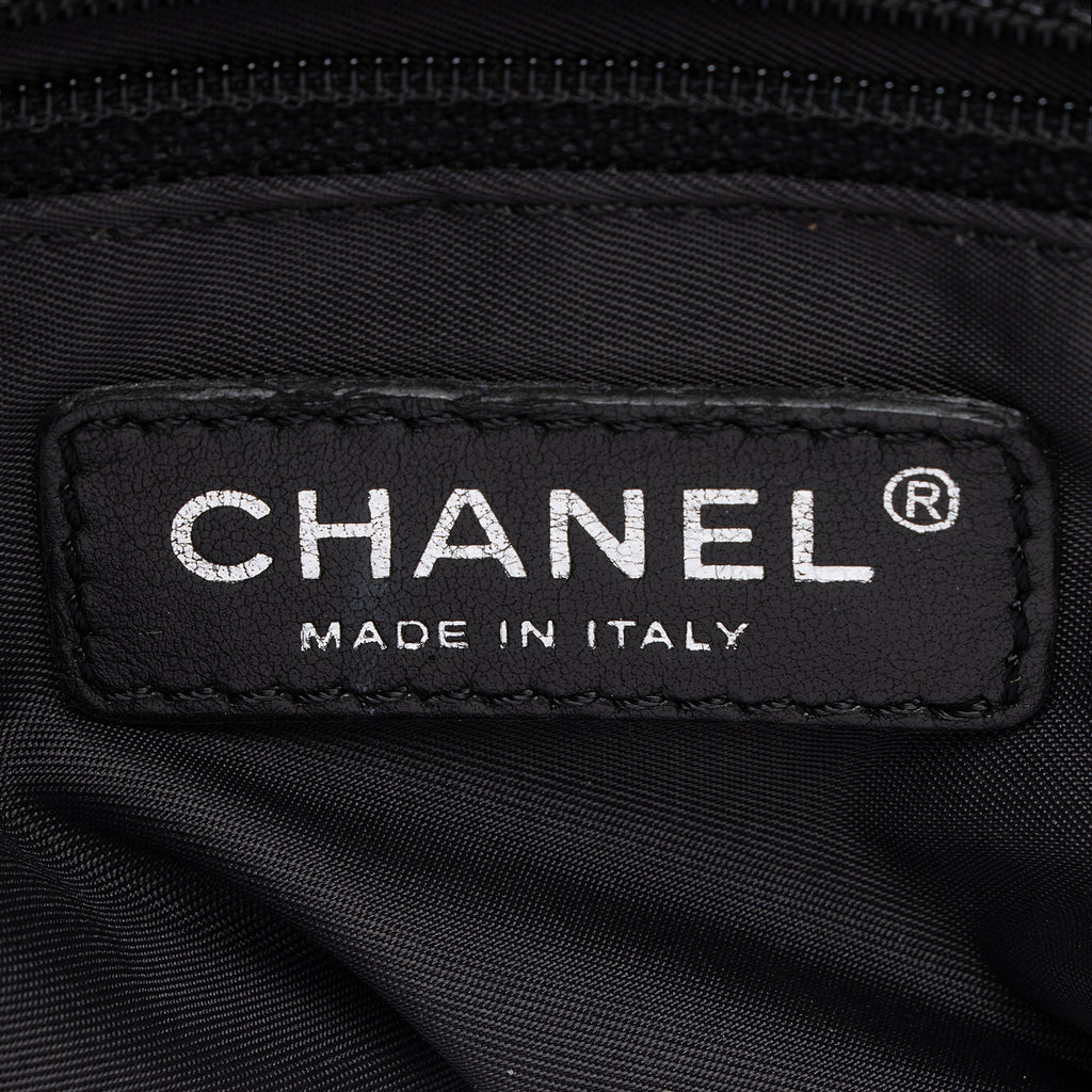 Chanel Coated Canvas Paris Biarritz Small Tote (SHF-Vx8Wo2)