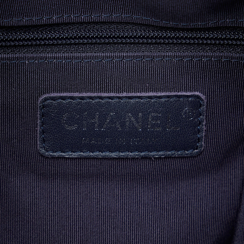 Chanel Cotton Drawstring Bag (SHG-UMw97D)