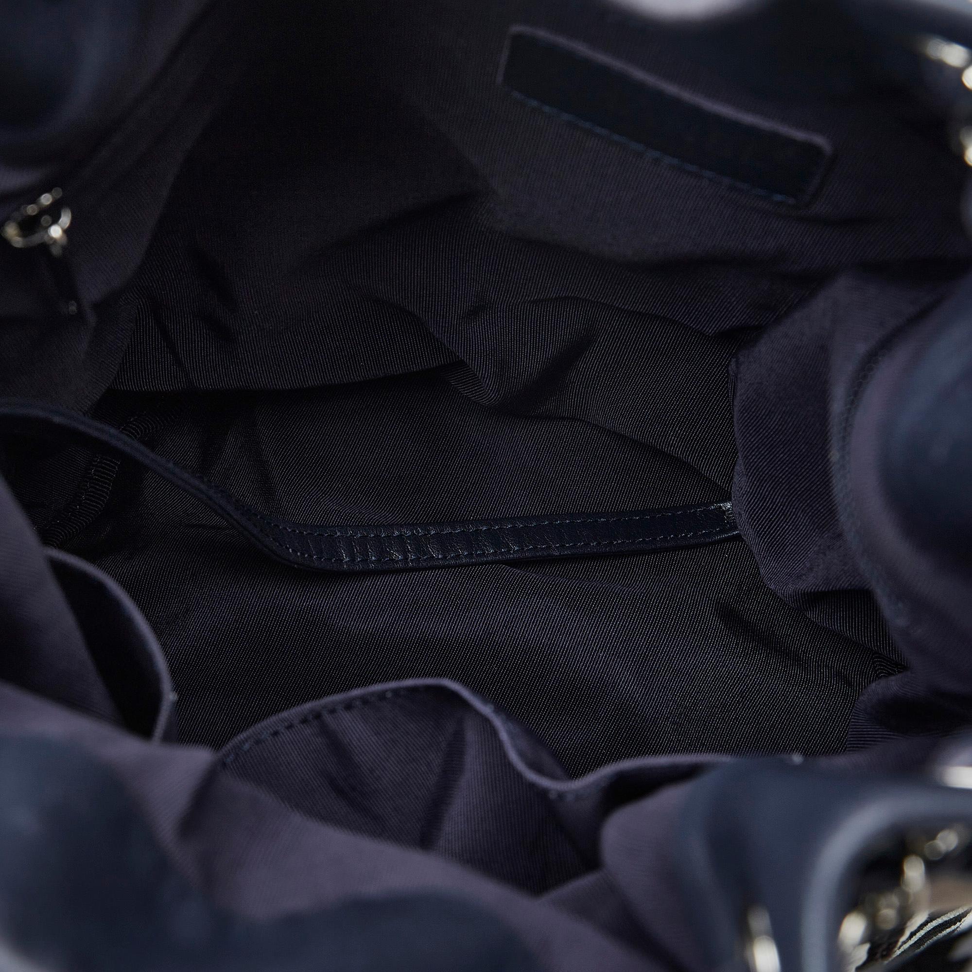 Chanel Cotton Drawstring Bag (SHG-UMw97D)