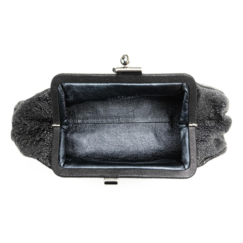 Chanel Crackled Calfskin Monte Carlo Clutch (SHG-p8q3Ae)
